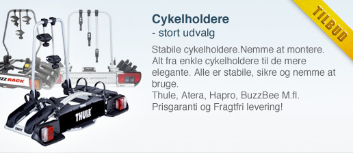 Stabile cykelholdere.Nemme at montere. Alt fra enkle cykelholdere til de mere elegante. Alle er stabile, sikre og nemme at bruge. Thule, Atera, Hapro, BuzzBee M.fl. Prisgaranti og Fragtfri levering!