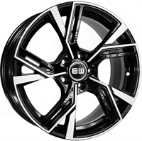 Elite Wheels Elite Thoth Black & Polished 18"