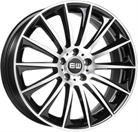 Elite Wheels Wild Beauty Black & Polished 18"
