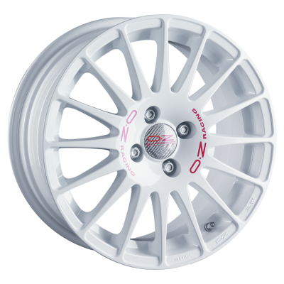 OZ superturismo gt race white red lettering 15"