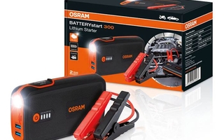 Nyhed OSRAM Batterystart - Kompakt og kraftfuld lithium-jumpstarter med powerbank-funktion - køb hos daekbutikken.dk