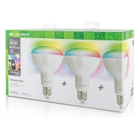 Caliber BR30 smart home 3 pack LED pære hvid/multicolor