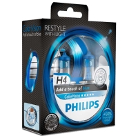 Philips h4 colorvision, blå - 2-pak