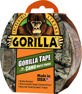 Gorilla Glue CAMO Tape 8,2 m, stærk tape