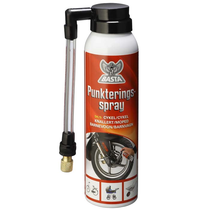 Se Basta punkteringsspray 150 ml spray hos Dækbutikken - Dæk og Fælge