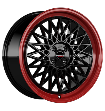 Borbet B black rim red black rim red