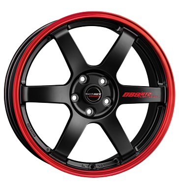 Borbet DB8GT2 black matt rim red black matt rim red