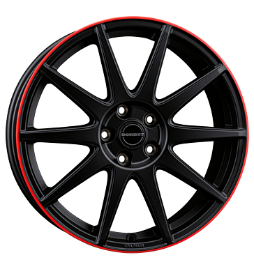 Borbet GTX black matt rim red black matt rim red