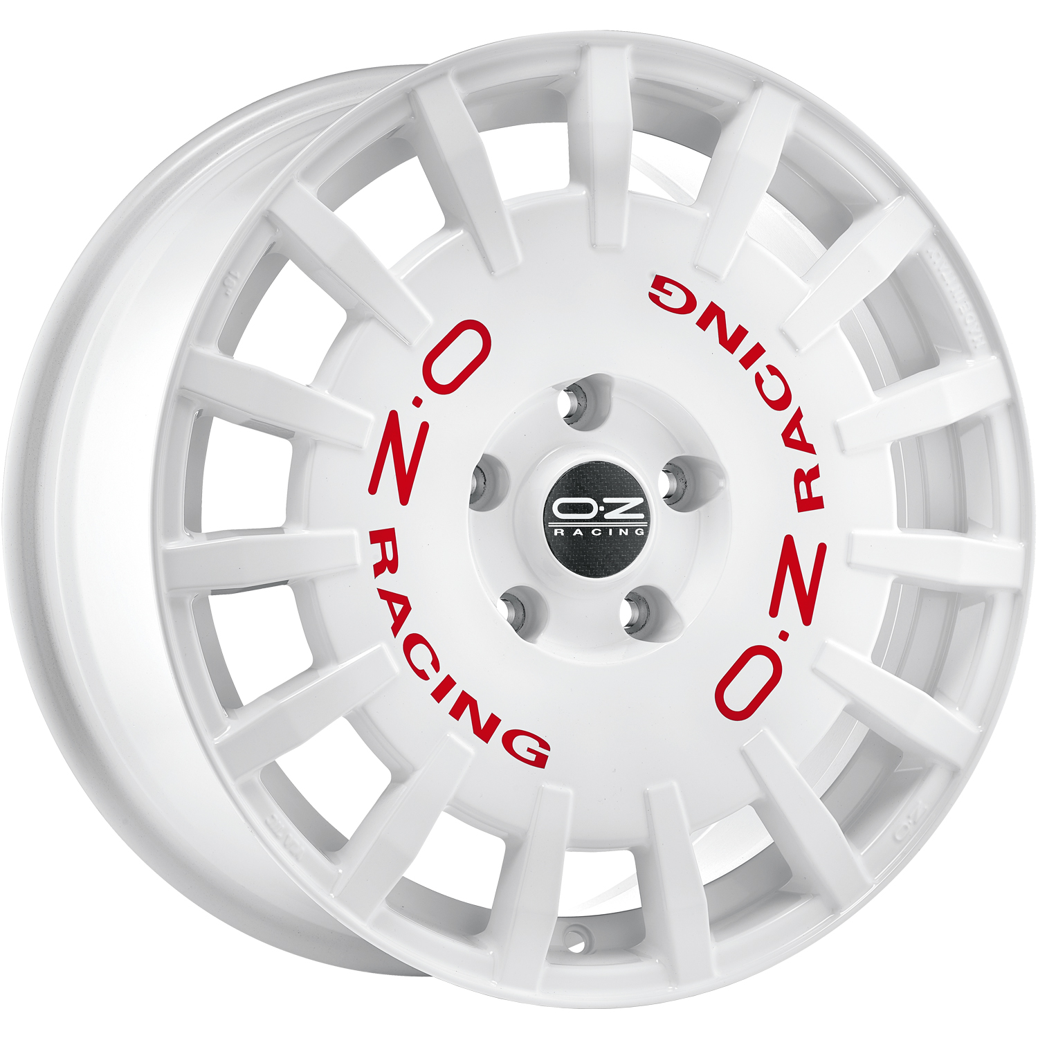 Billede af OZ rally racing race white red lettering race white red lettering