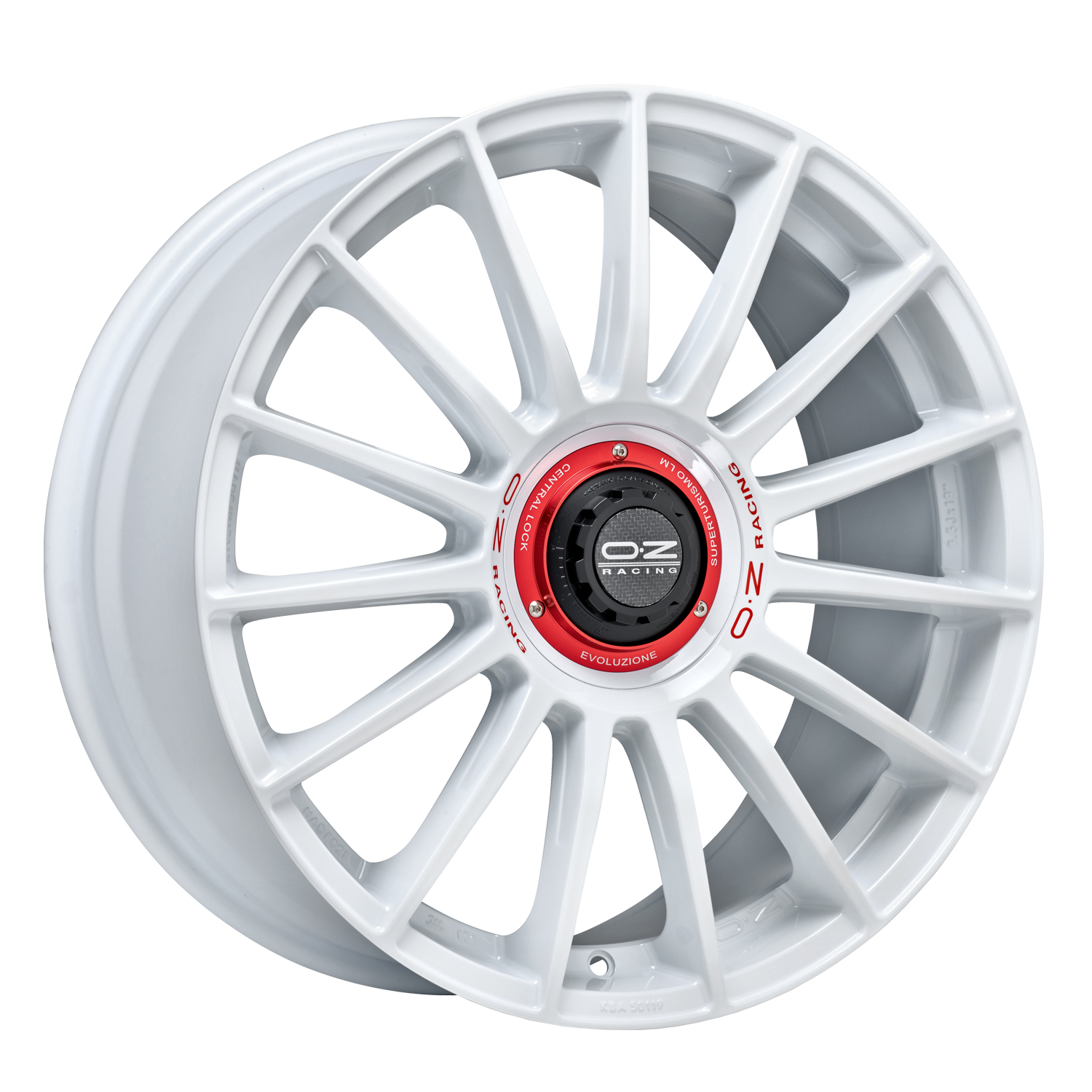 OZ Superturismo evoluzione wrc race white red lettering