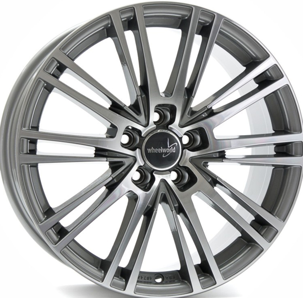 WheelWorld WH18 Daytona Grau Hochglanzpoliert