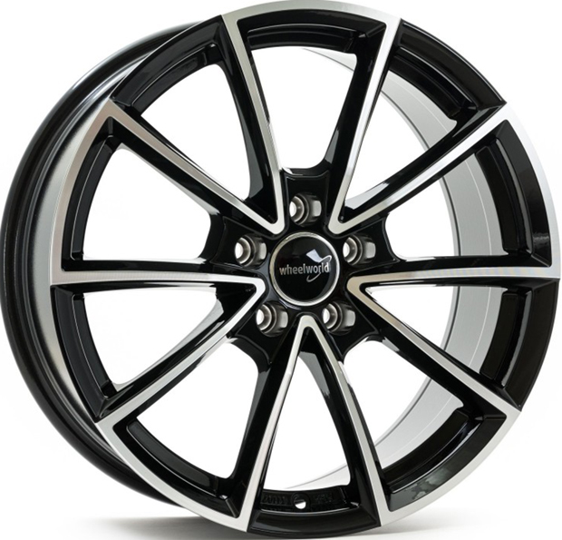 WheelWorld WH28 Schwarz Hochglanzpoliert