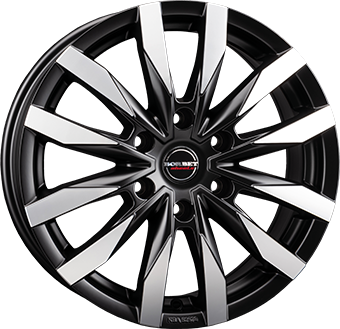 Borbet Cw6 Dull Black / Polished