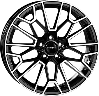 Monaco wheels Gp13 Gloss Black / Polished