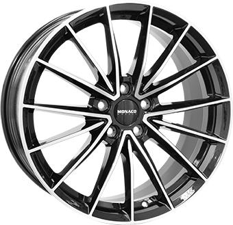 Monaco wheels Gp14 Gloss Black / Polished