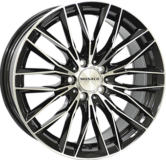Monaco wheels Gp2 Gloss Black / Polished