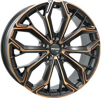 Monaco wheels Gpc17 Black / Copper