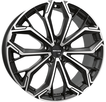 Monaco wheels Gpc17 Dull Black / Polished