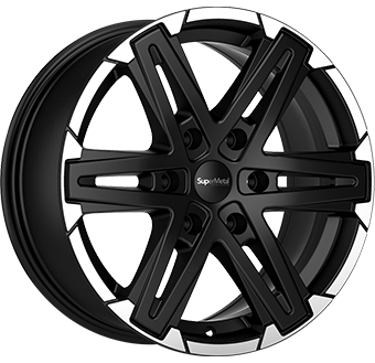 Super metal Supermetal compass Dull Black / Polished Lip