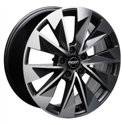 MEGA WHEELS Zenith Anthracite grey front polished