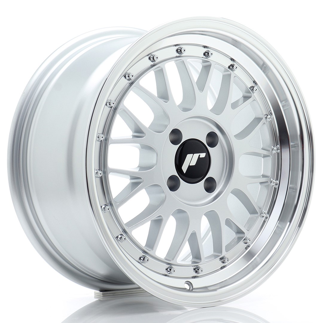 JR WHEELS JR23 Hyper Silver w- Machined Lip Hyper Silver w/ Machined Lip