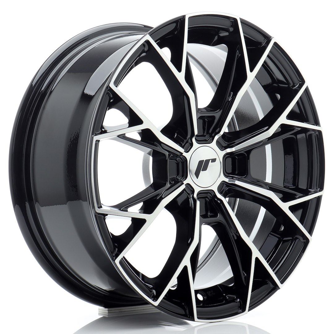 JR WHEELS JR49 Gloss Black Machined Gloss Black Machined