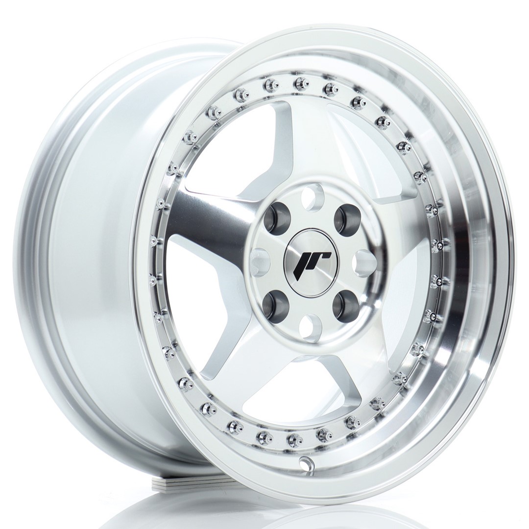 JR WHEELS JR6 Silver Machined Face Silver Machined Face
