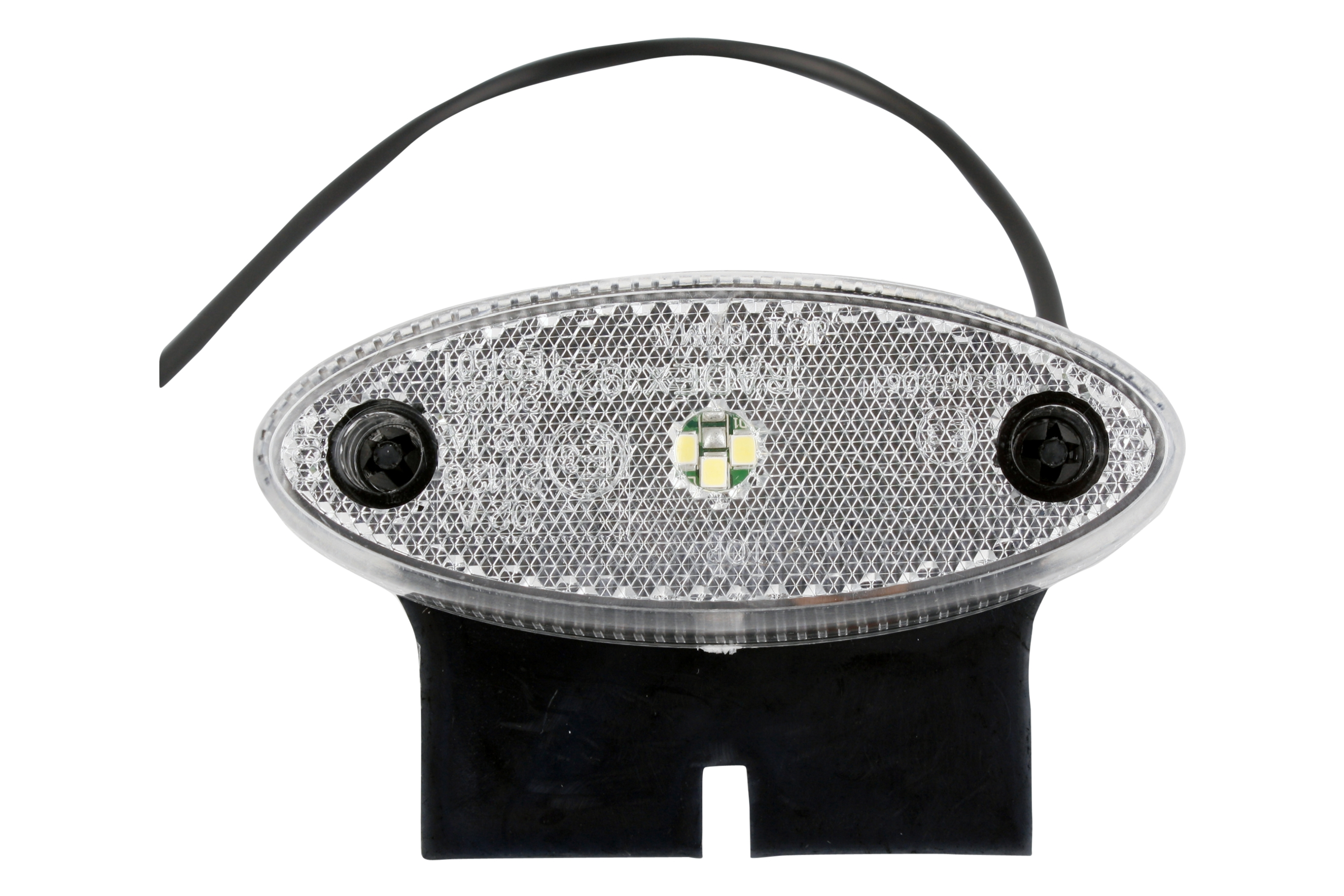 Posi.lygte hvid-LED m/gl. vinkel (Tyco stik) 600mm