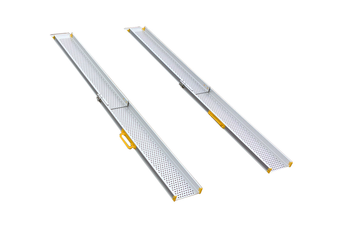 Køreramper alu 1500 x 210 mm, Teleskop, 270 kg