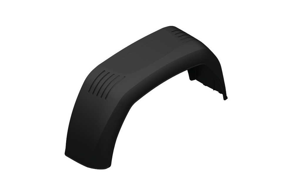 Skærm 1 akslet rund 13"/200mm plast H/V ALKO