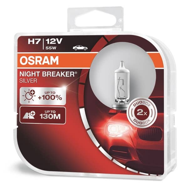 Osram Night Breaker Silver H7 55W Forlygtepære - 2-pak