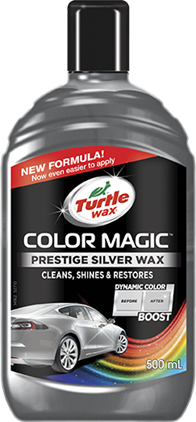 Se Turtle Wax Color Magic Sølv 500 ml hos Dækbutikken - Dæk og Fælge