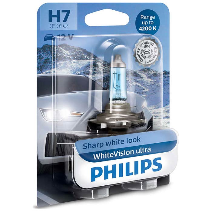 Philips WhiteVision ultra H7 1 stk.