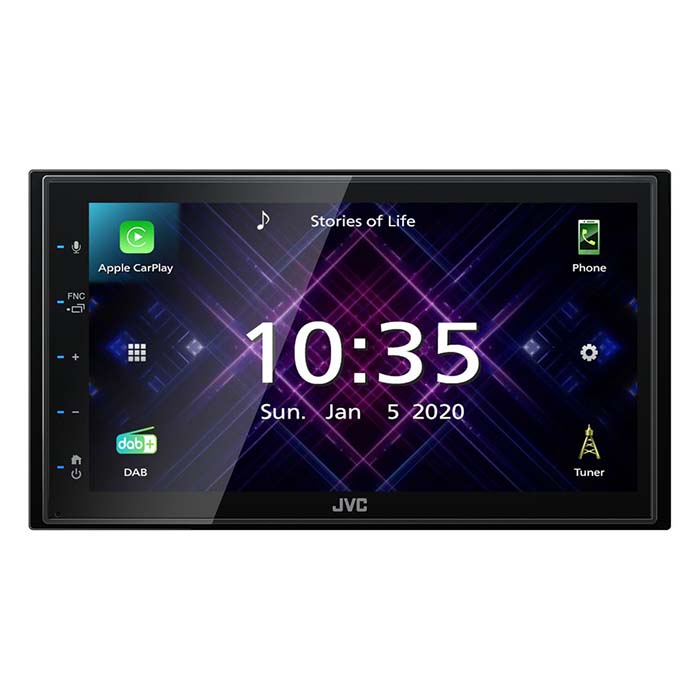 Se JVC KW-M565DBT Appradio Apple Carplay/Android Auto DAB+ hos Dækbutikken - Dæk og Fælge