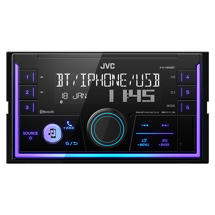 JVC KV-X850BT 2-DIN Radio med Bluetooth og DAB