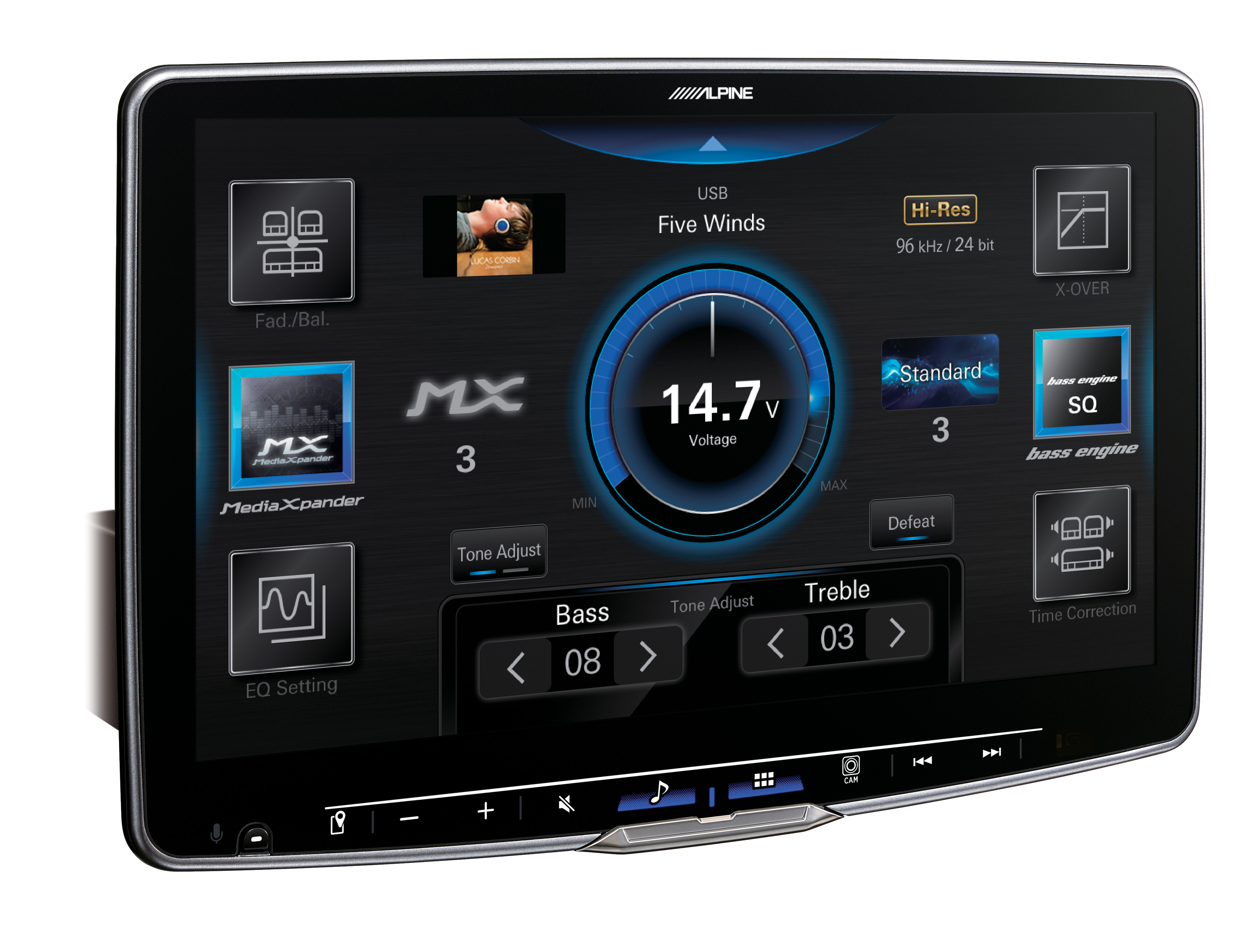 Billede af Alpine Halo11 iLX-F115D Apple Carplay, Android