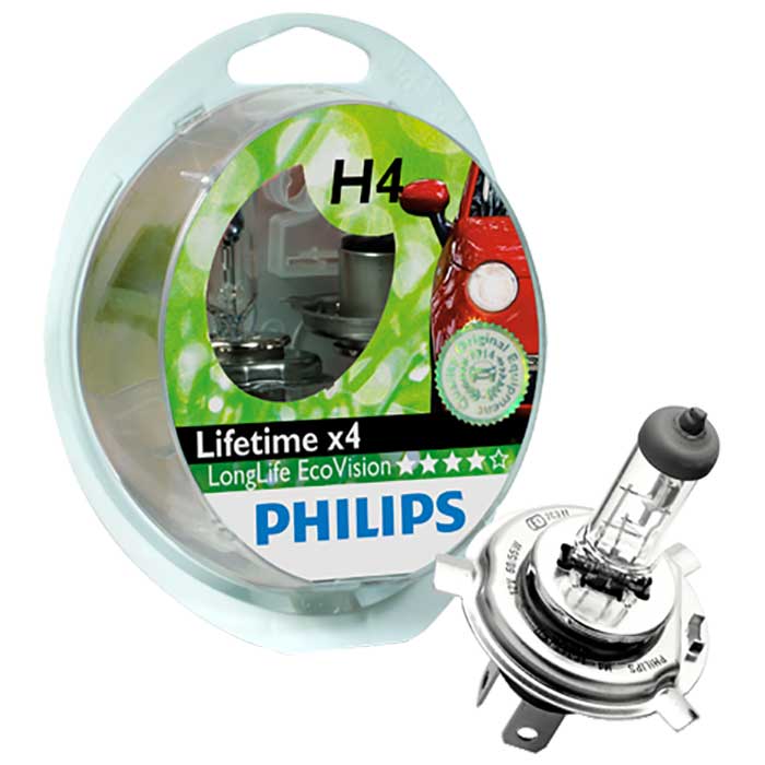 Billede af Philips H4 LongLife EcoVision - 2-pak