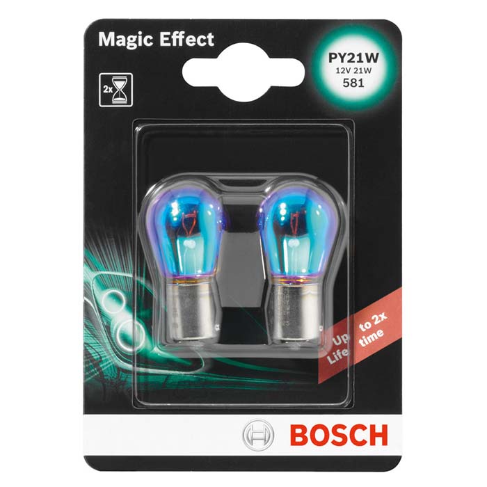 Pære Bosch Magic Effect,PY 21W,2 stk.,12v,,BAU15s