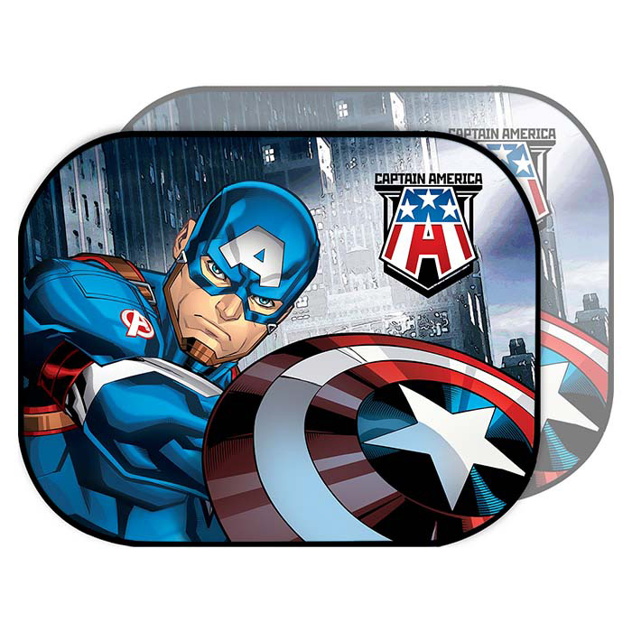 Billede af Disney solbeskytter Captain America 2 stk. 44x35 cm