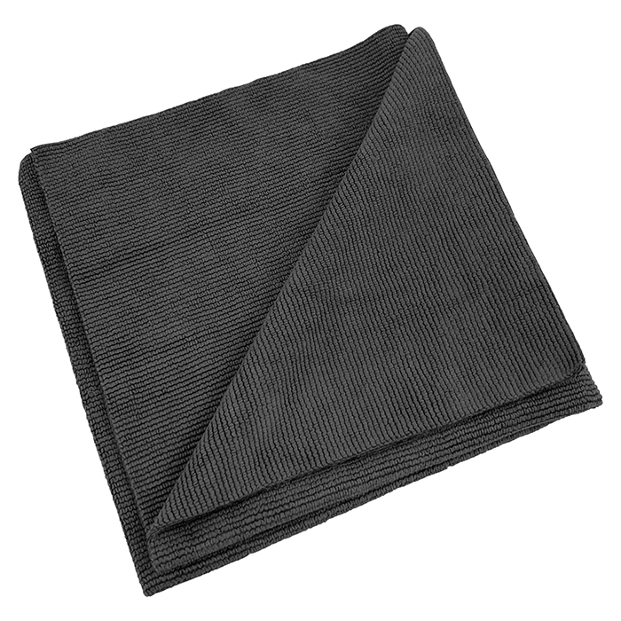 Mikrofiberklud, 40x40cm, 330gsm, 10 stk Sort