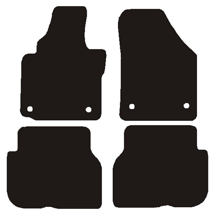 Måtter VW Touran 2003-2007 Oval lås