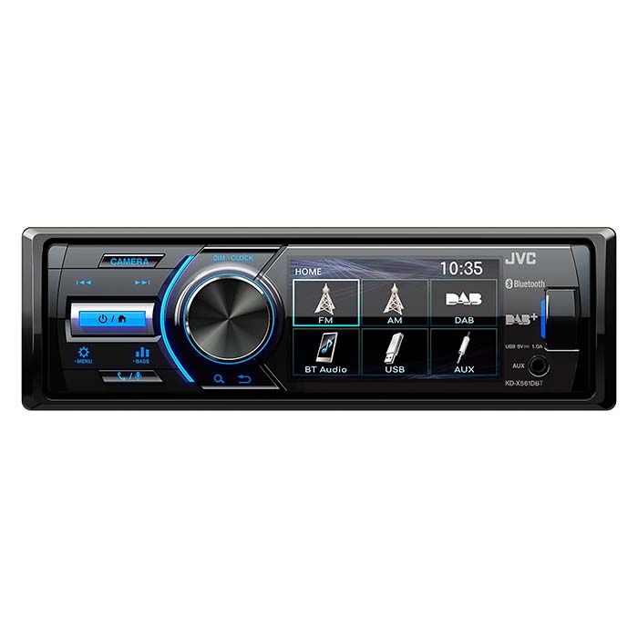 Se JVC KD-X561DBT 1-DIN multimedia fm dab+ m 3" hos Dækbutikken - Dæk og Fælge